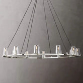 Kuseay Glass Round Chandelier 60"